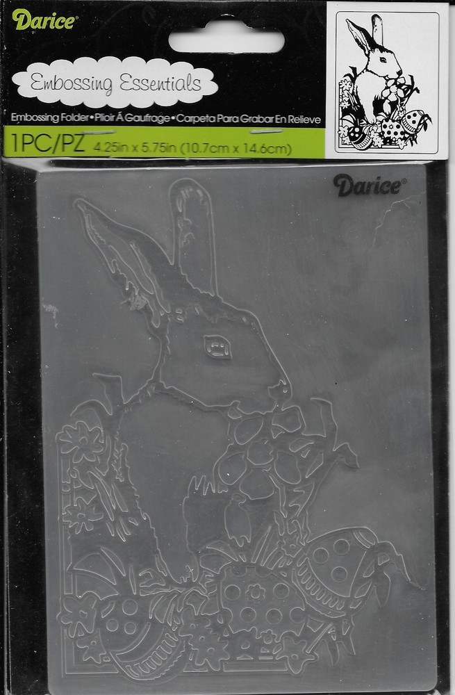 Darice Embossing Essentials Easter Bunny Embossing Folder NEW!