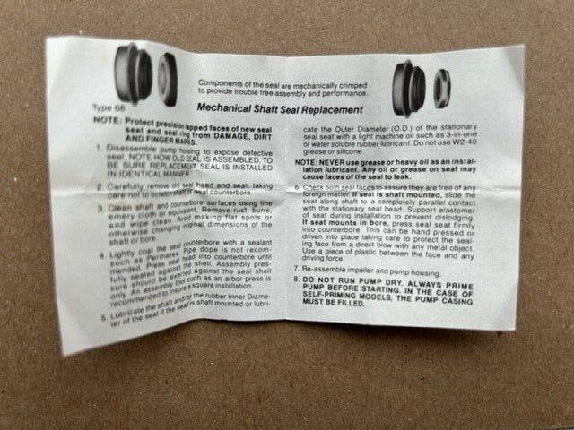 Pac-Seal Shaft Seal 606 Type 68