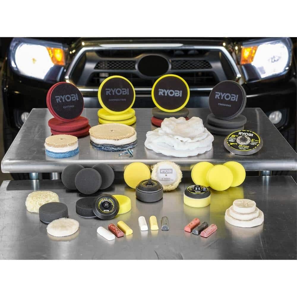 4-Piece Buffing and Polishing Drill Attachment Set NEW