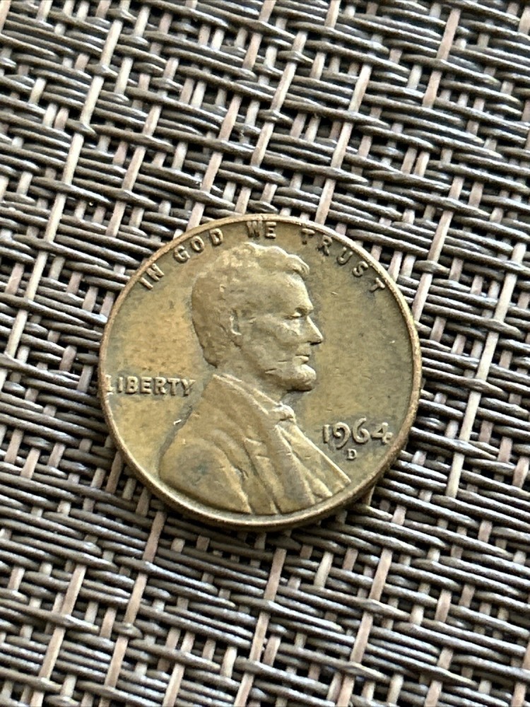 1964 D penny with errors