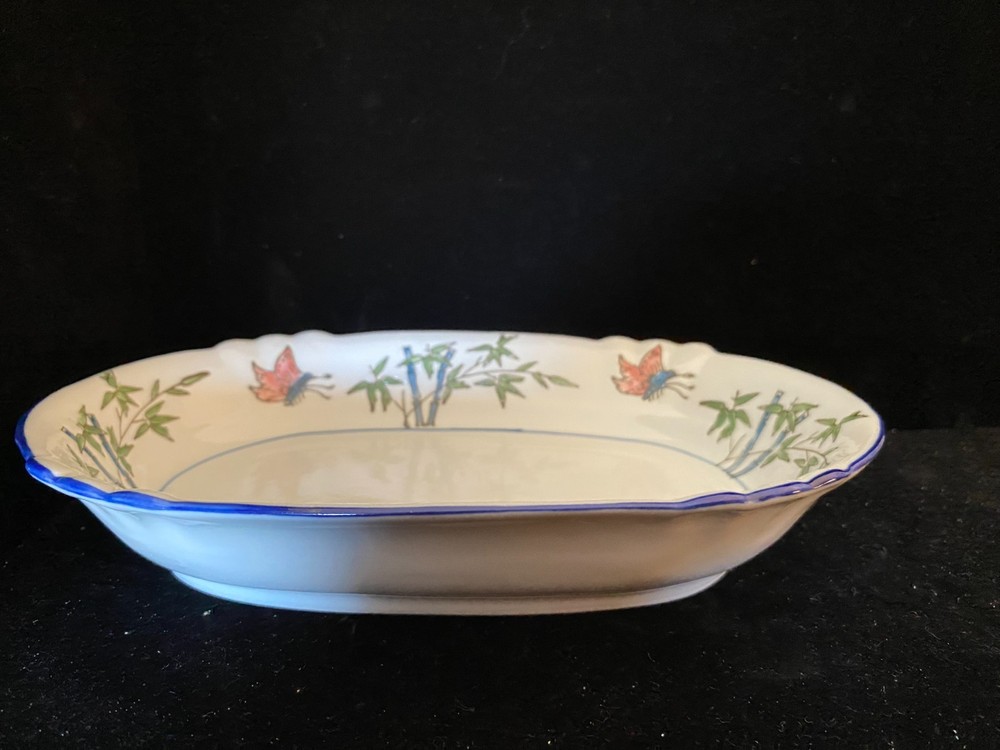 Vintage Blue Moon 9" Oval Vegetable Bowl- Nice!