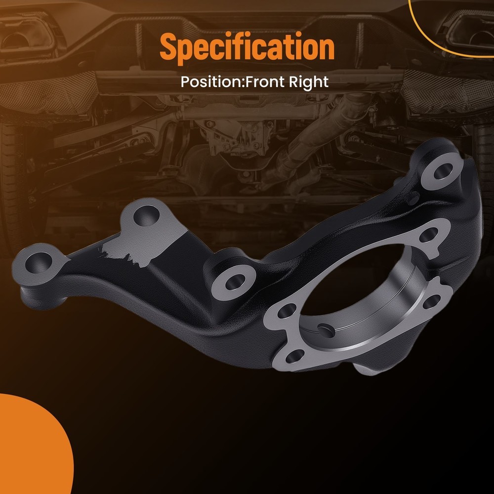 Front Right Steering Knuckle Assembly for Scion tC 2011-2016 TO2007 Cast Iron