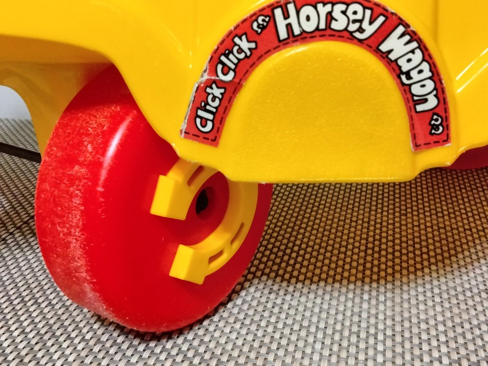 Rare Vintage Amloid Horsey Wagon