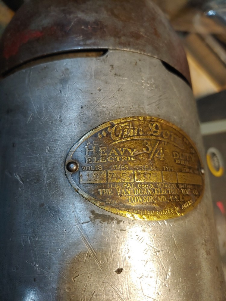 HEAVY DUTY Van Dorn 3/4" Electric Drill