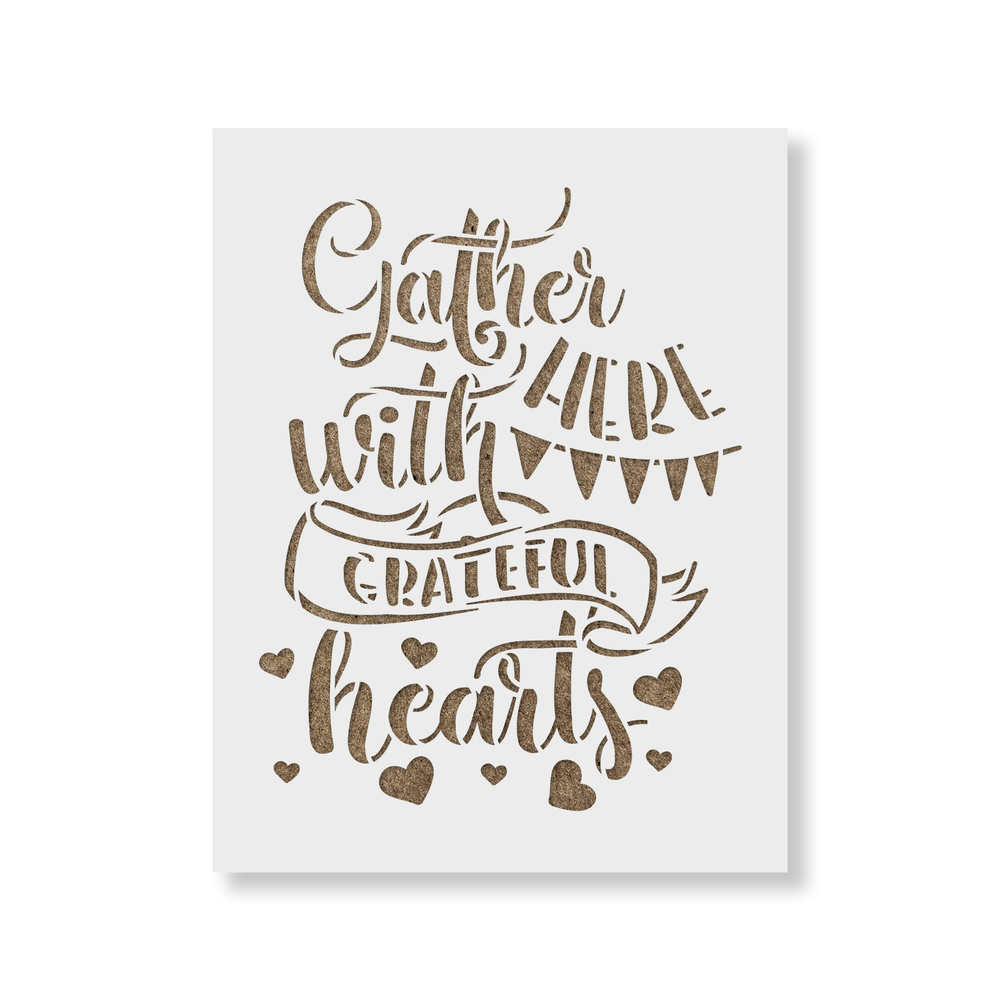 Gather Here Stencil - Durable & Reusable Mylar Stencils