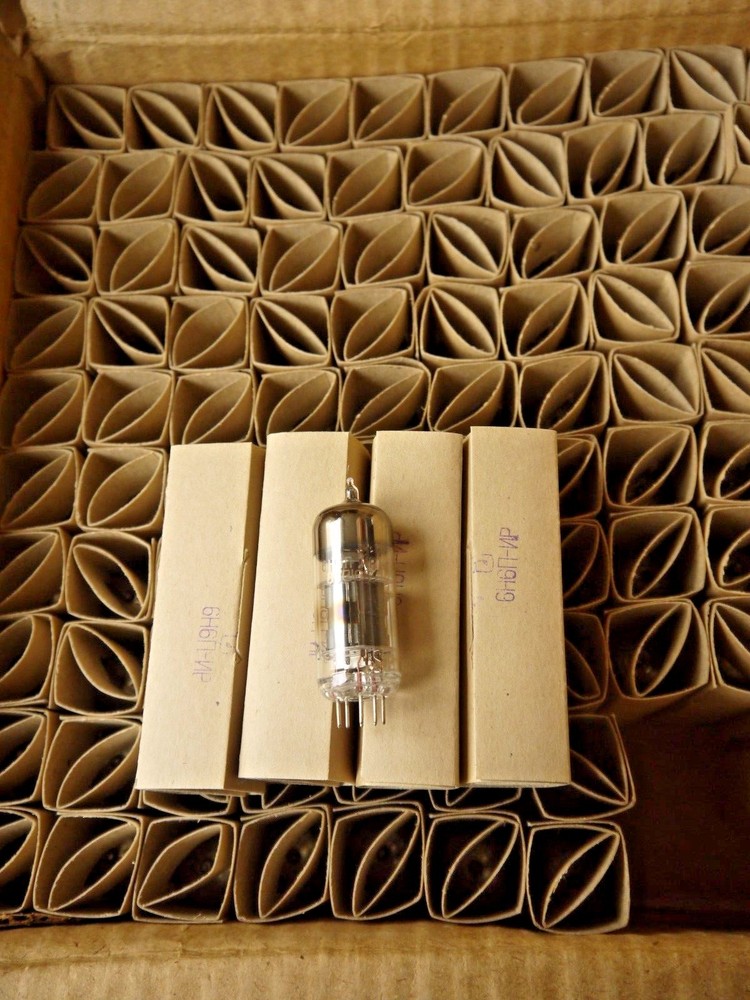 6N6P-IR / ECC99 / E182CC Matched Pair High-DurableDoubleTriode Gold Grid NEW OTK