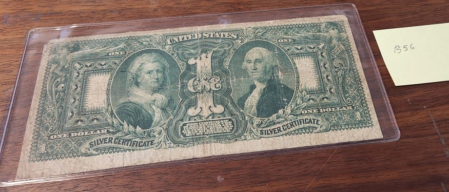 1896 US $1 One Dollar “Educational” Silver Certificate Note - Fr 224