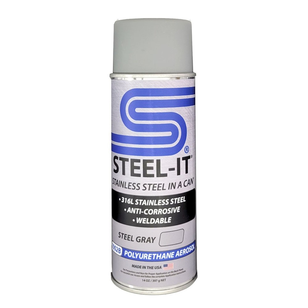 STEEL-IT 1002D Polyurethane Protective Spray Coating 12oz Can  Gray