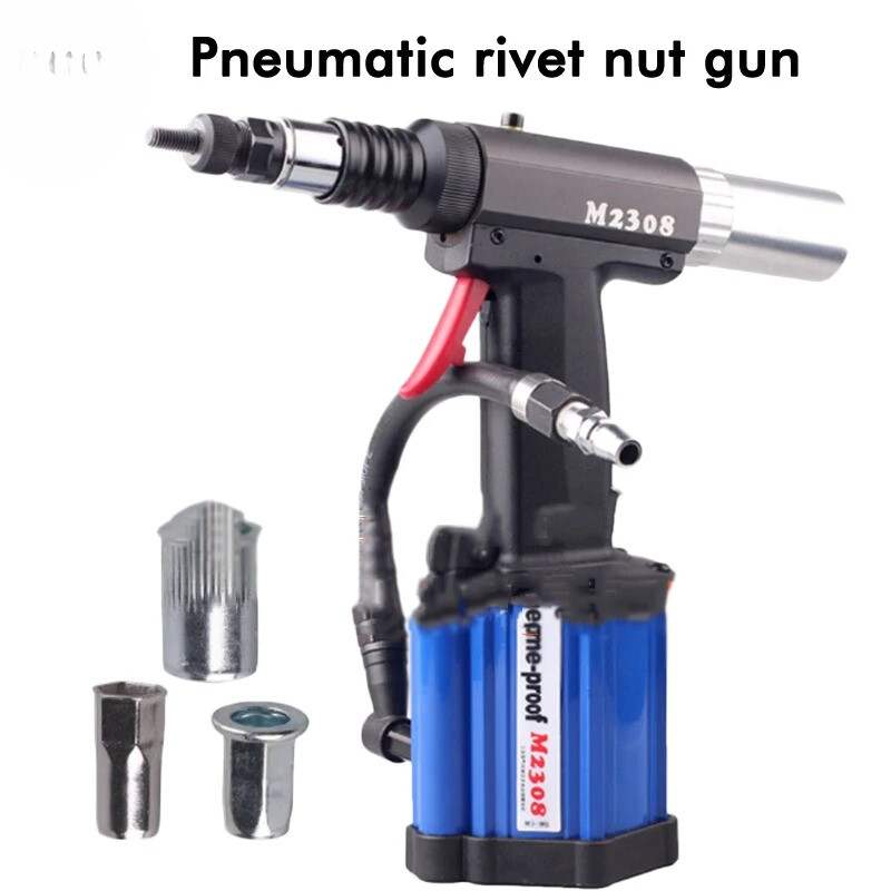 Automatic M2308 Hand-held Pneumatic Riveting Nut Gun M3-M8 Pull Rivet Gun