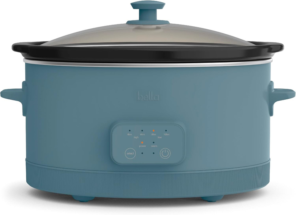 6Qt Programmable Slow Cooker, Ceramic Nonstick Coating, Adjustable Temperature