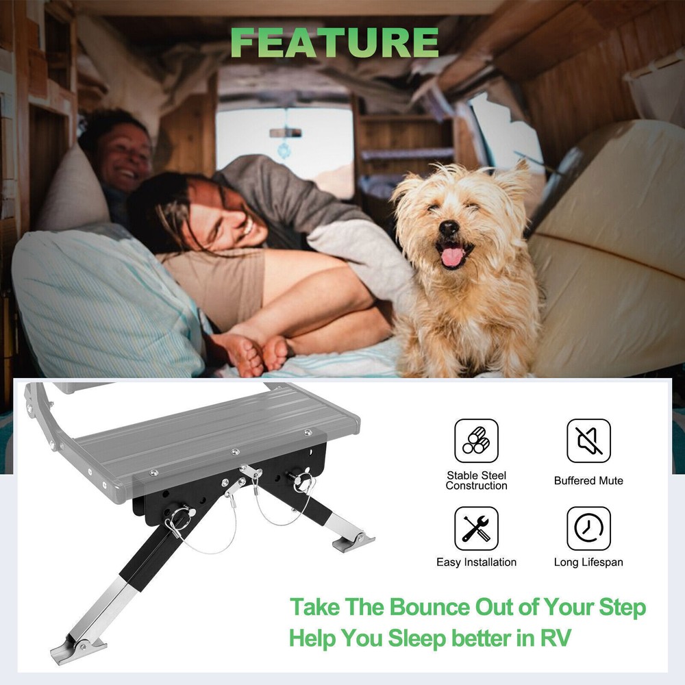 Travel Solid Stance RV Step Stabilizer Kit for 5th Wheels, Trailers & Motorhomes