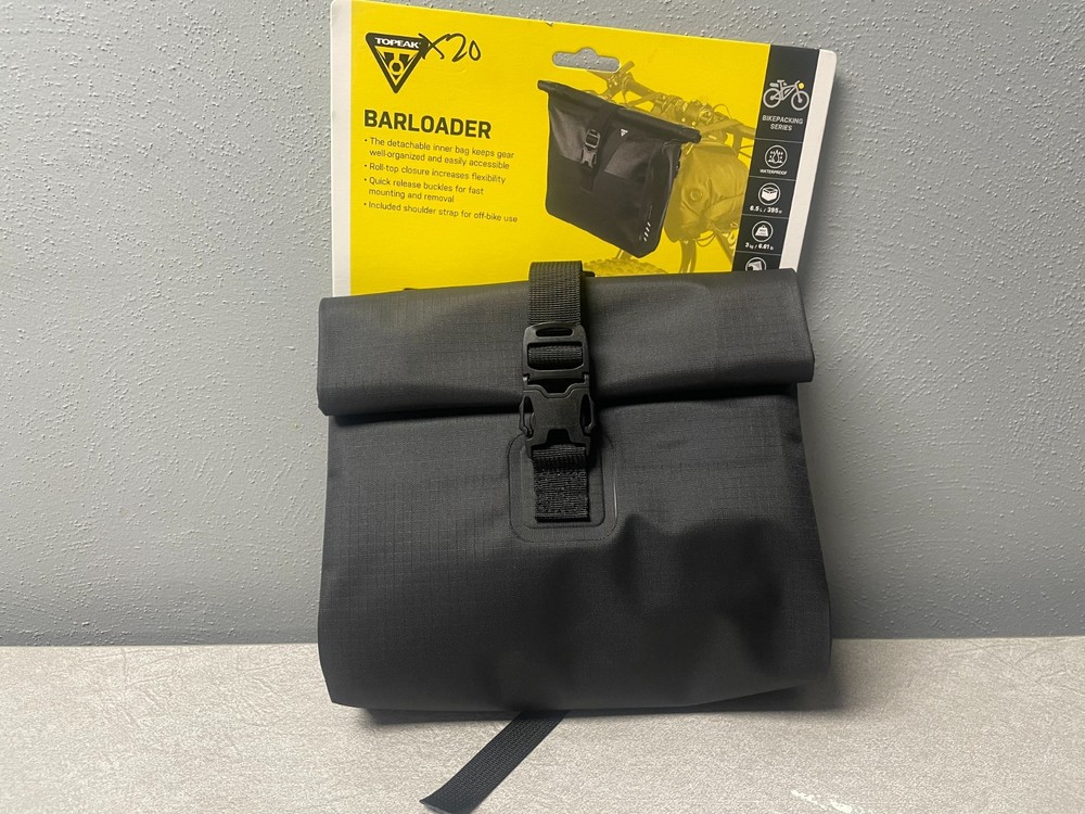 TOPEAK BARLOADER HANDLEBAR BAG - 6.5L BLACK Front bag Waterproof