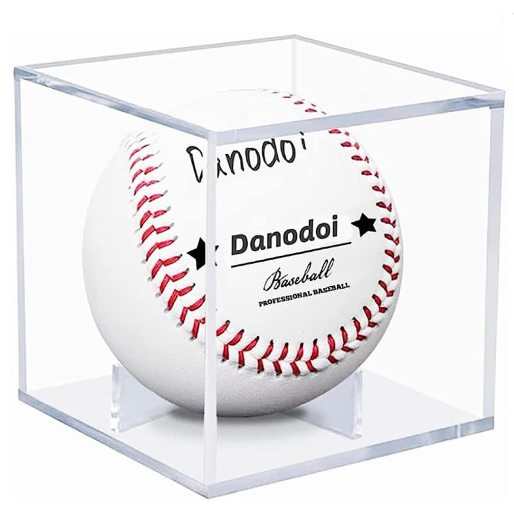 Danodoi Baseball Display Case UV Protected Acrylic Clear ONE PACK,