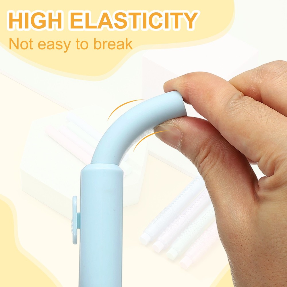 4 Pack Erasers, Pencil Erasers Large Eraser Push Pull Cute Soft, Blue TPE