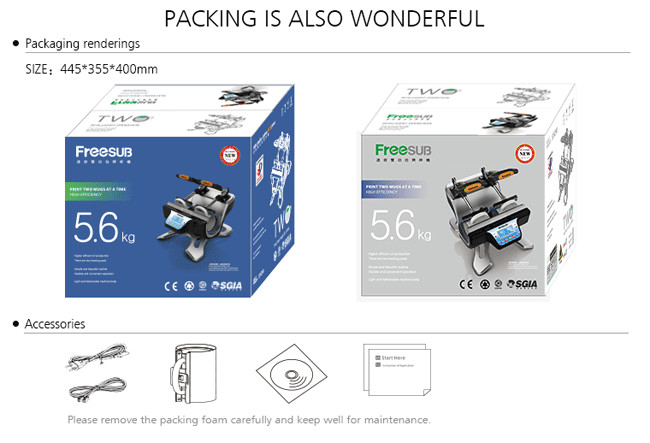 1 PC Mini Double Station Mug Heat Press Machine