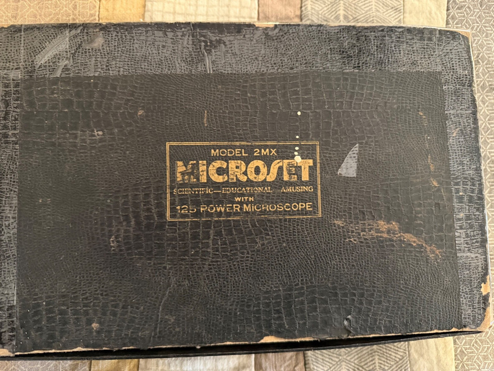 Vintage Microscope MicroSet Model 2MX 125 Power Poor Condition