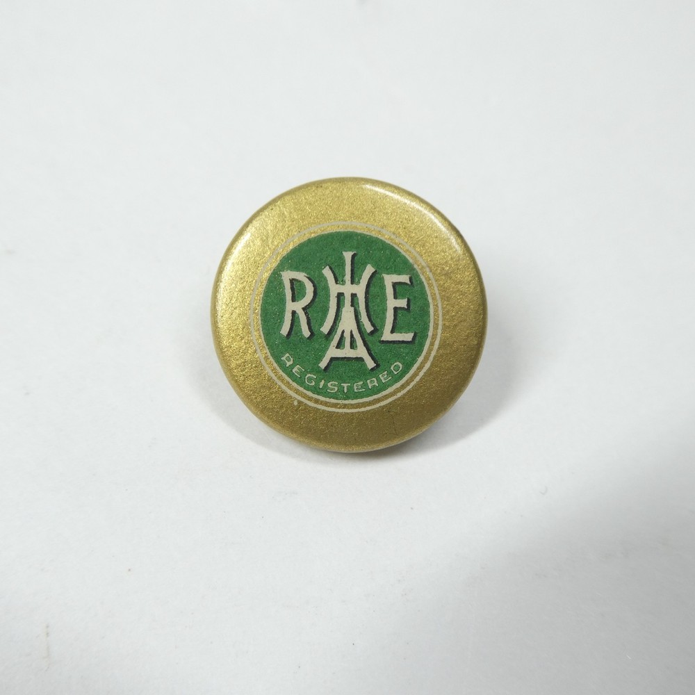RHAE Registered Labor Union Pin Pinback Button Vintage