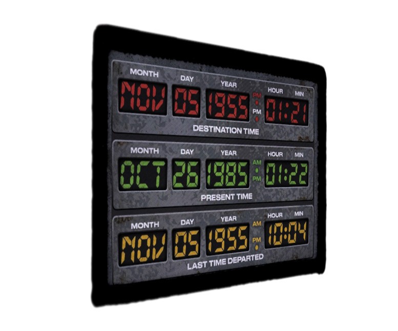 Time Machine Display Back to Future Patch Sew on [sub]