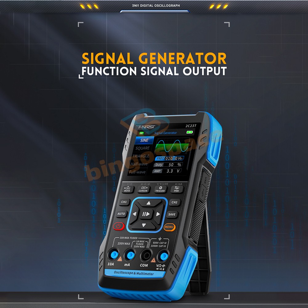 FNIRSI 2C23T Handheld Digital Oscilloscope Multimeter Function Signal Generator