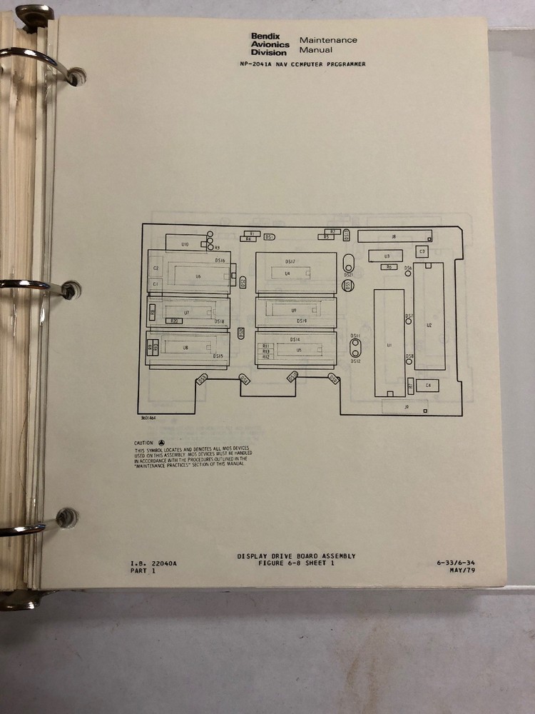Bendix NCP-2040 NAV Programmer System Maintenance Manual 1979 Original