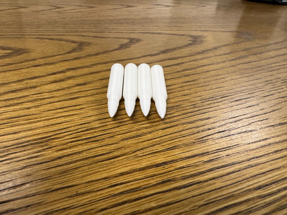.223 Snap Cap/Dummy Rounds 3D printed (4 Pack)