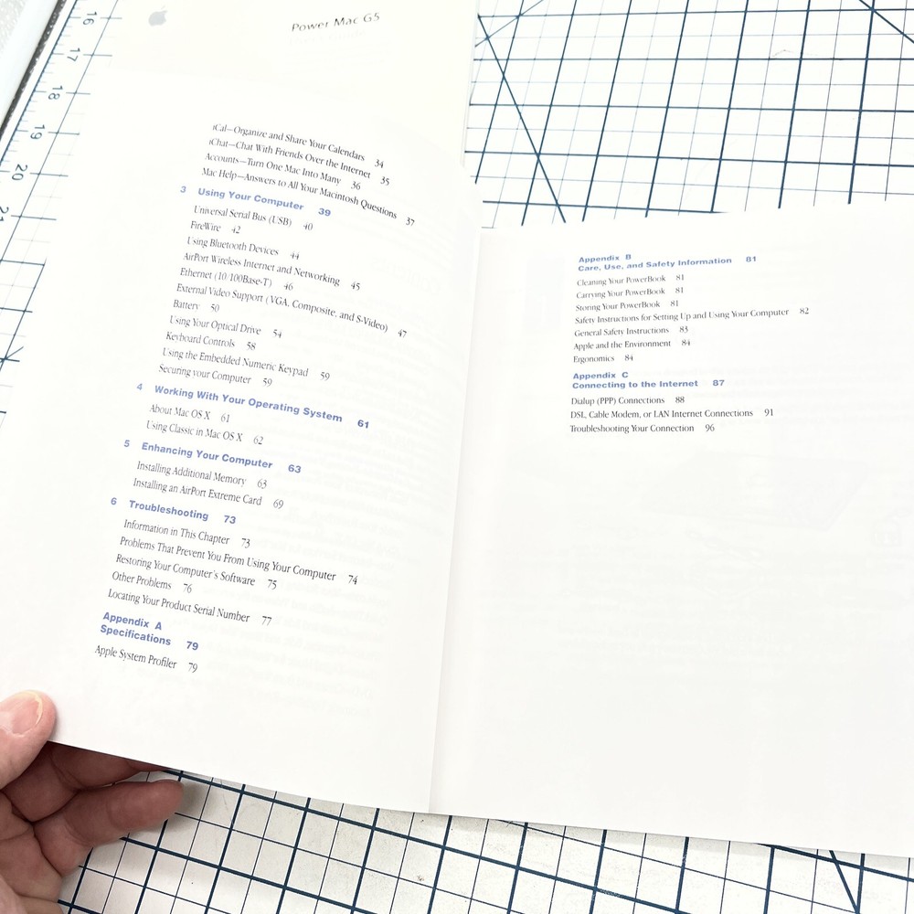 (2) Apple Computer Manuals PowerBook G4 Getting Started Power Mac G5 User Guide