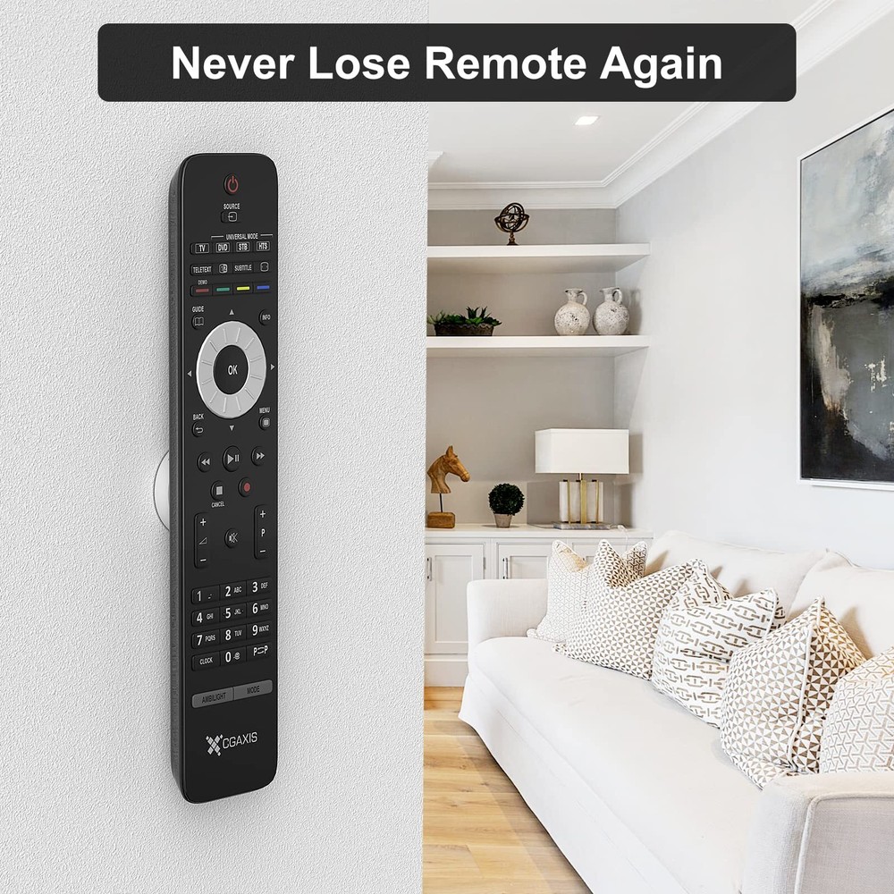 Magnetic Remote Control Holder Wall Mount 4 Pack Upgrade Remote Control Organize