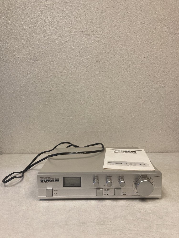 Vintage SenSeni Satellite Receiver model SR-101 Untested-Powers Up