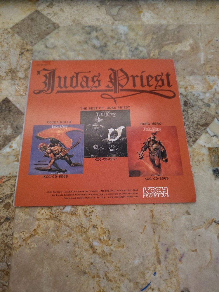 Judas Priest Signed Cd Booklet Sad Wings Members