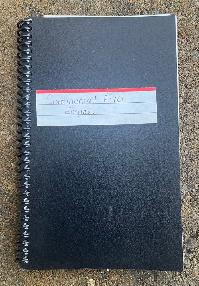 Flying with Continental A 70 Engine Helpful Suggestion to Operator Manual Copy
