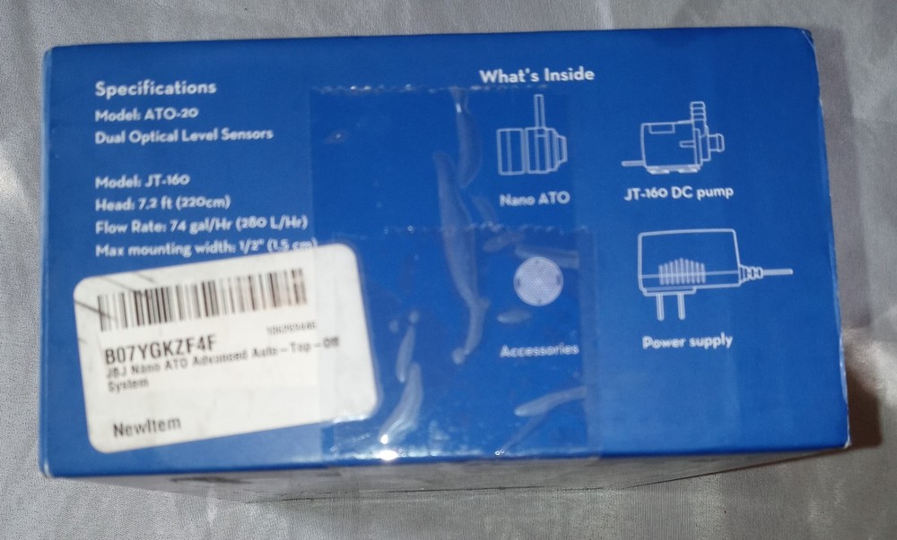 JBJ Nano ATO Advanced Auto-Top-Off System Black