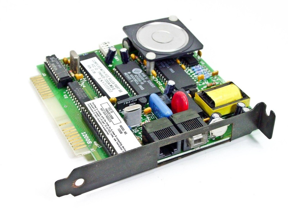 1200B Smart Modem 8 Bit ISA 1200 Baud Internal Modem - Unbranded