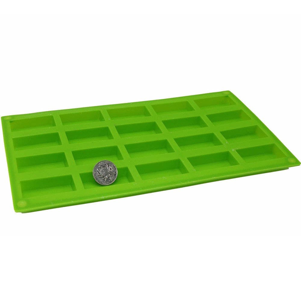 Rectangular Mini Guest Soap Chocolate Candy Mold Sample Soap Silicone Mold 20cav