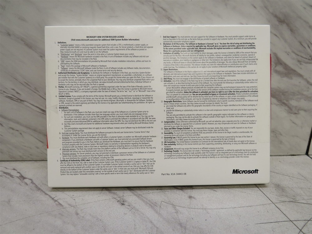 Microsoft Windows 7 Professional SP1 32-Bit OEM System Builder Pack DVD