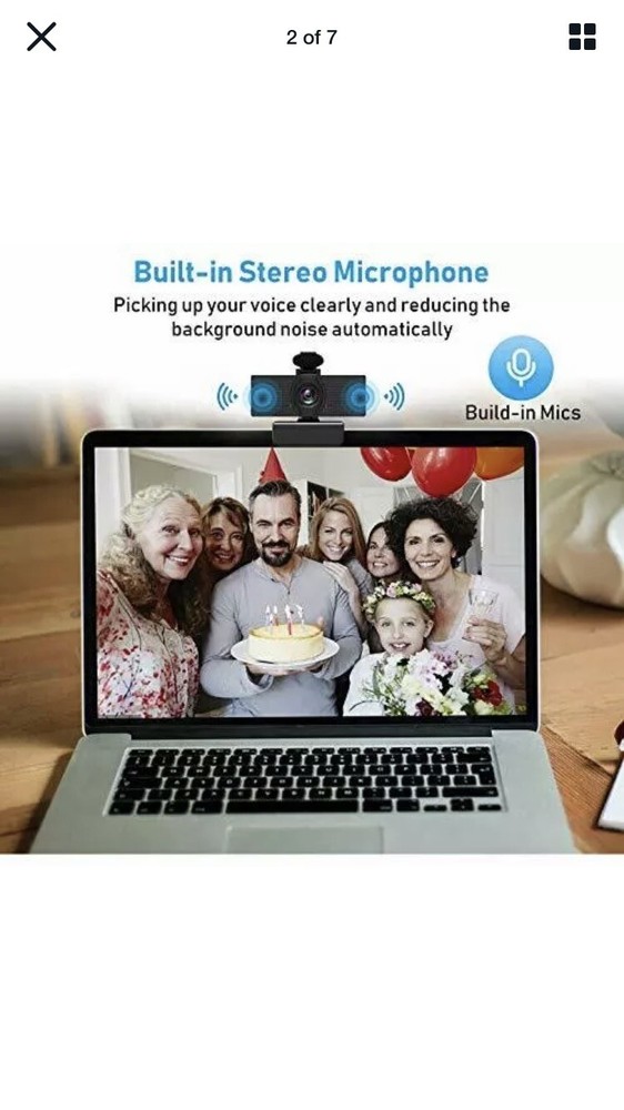 [Upgraded] Webcam with Microphone, 1080P HD Webcam, USB Plug