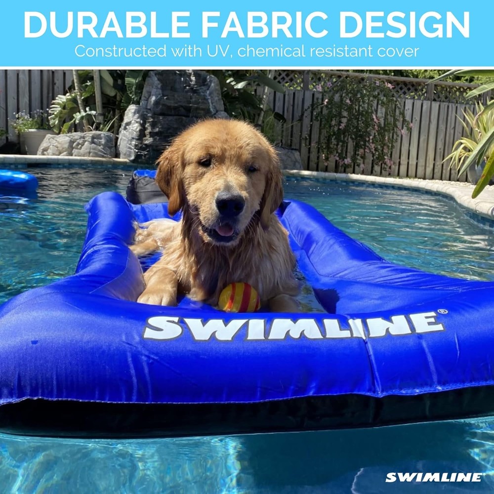 Fabric Covered Pool Float Mattress Lounger Raft