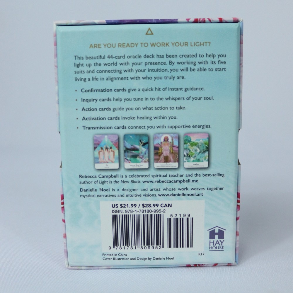 Rebecca Campbell Work Your Light Oracle Cards Deck and Guide Book Complete