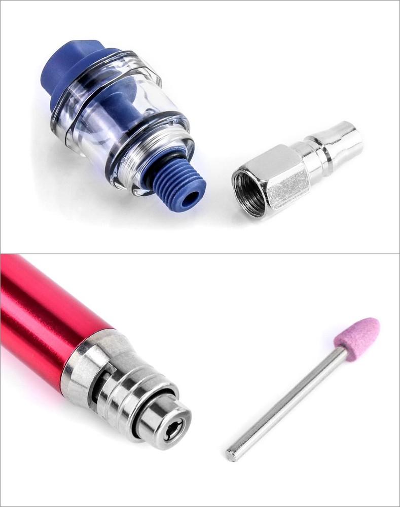QWORK Air Micro Grinder, 1/8" Mini Pencil Polishing Cutting Tool Pneumatic