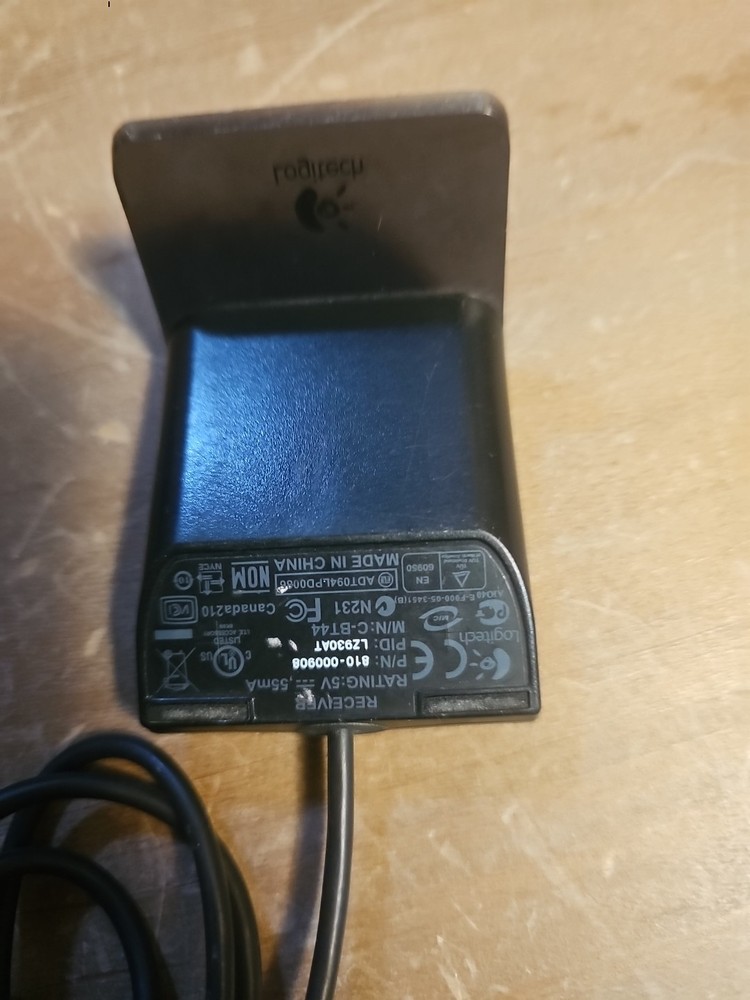 Black Logitech Wireless USB Computer Keyboard & Mouse Receiver C-BT44