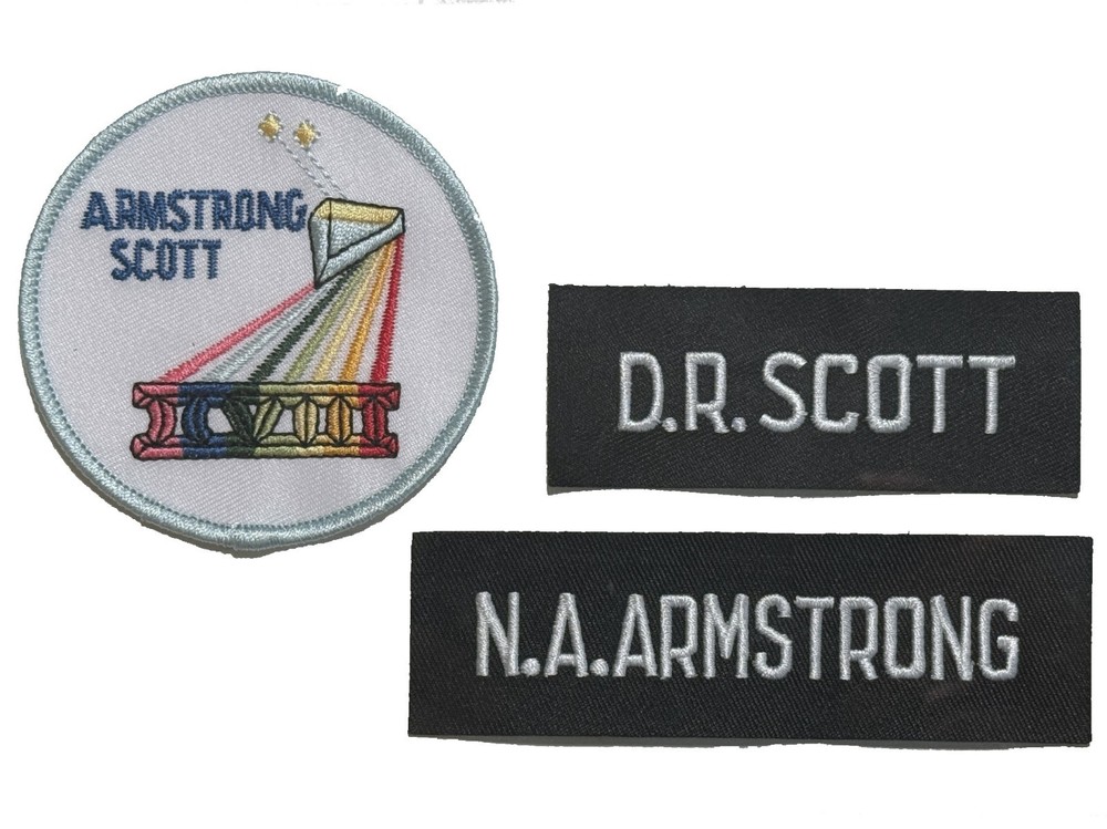 NASA Gemini 8 Crew Patch Replica and replica name tags