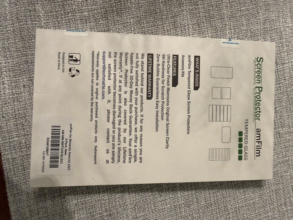 amFilm Nintendo Switch Lite Screen Protector - 3 Count