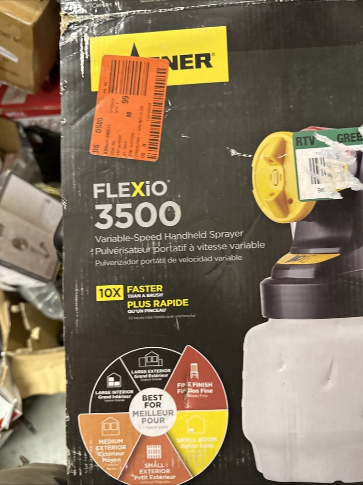 Wagner Flexio 3500 Handheld HVLP Paint Sprayer