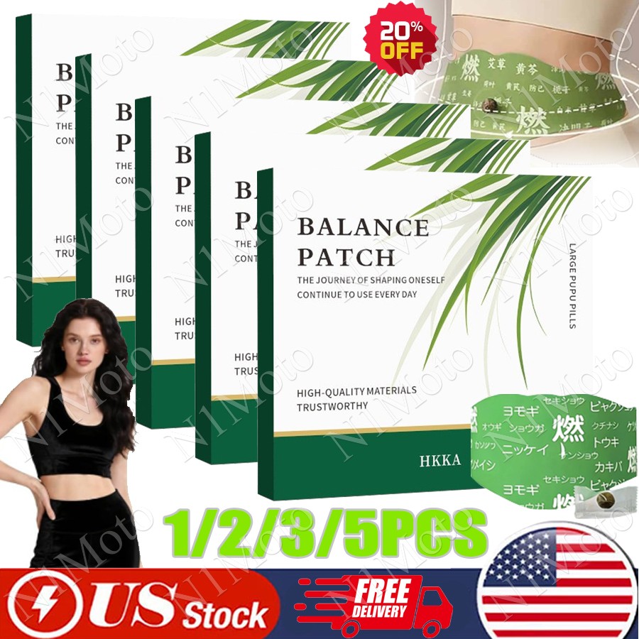 1/5BOX Herbal Balance Patch,Comfortable Adhesive Design,Easy Topical ~ 2026 HOT