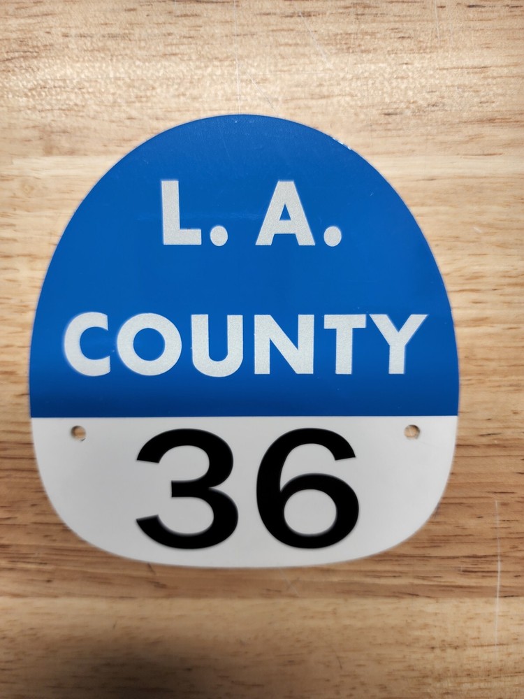 LA COUNTY 36 FIRE HELMET SHIELD