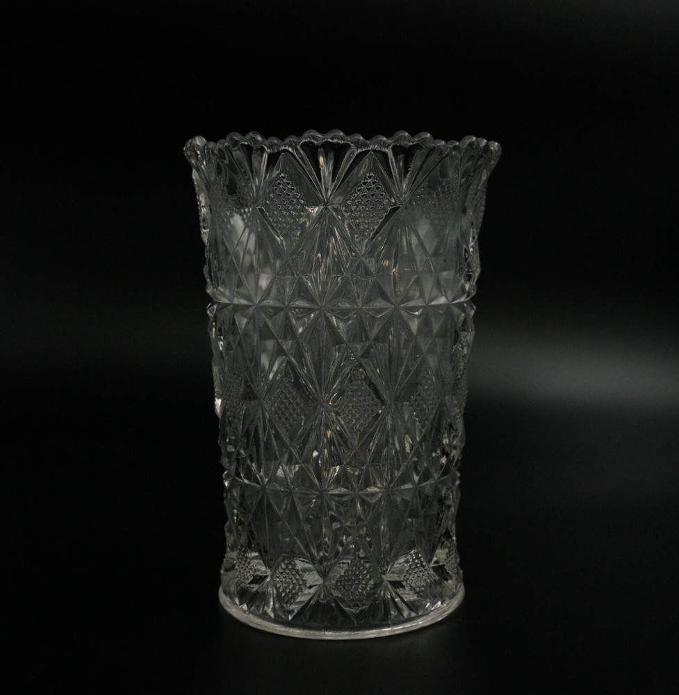 Vintage Crystal Vase 6" H