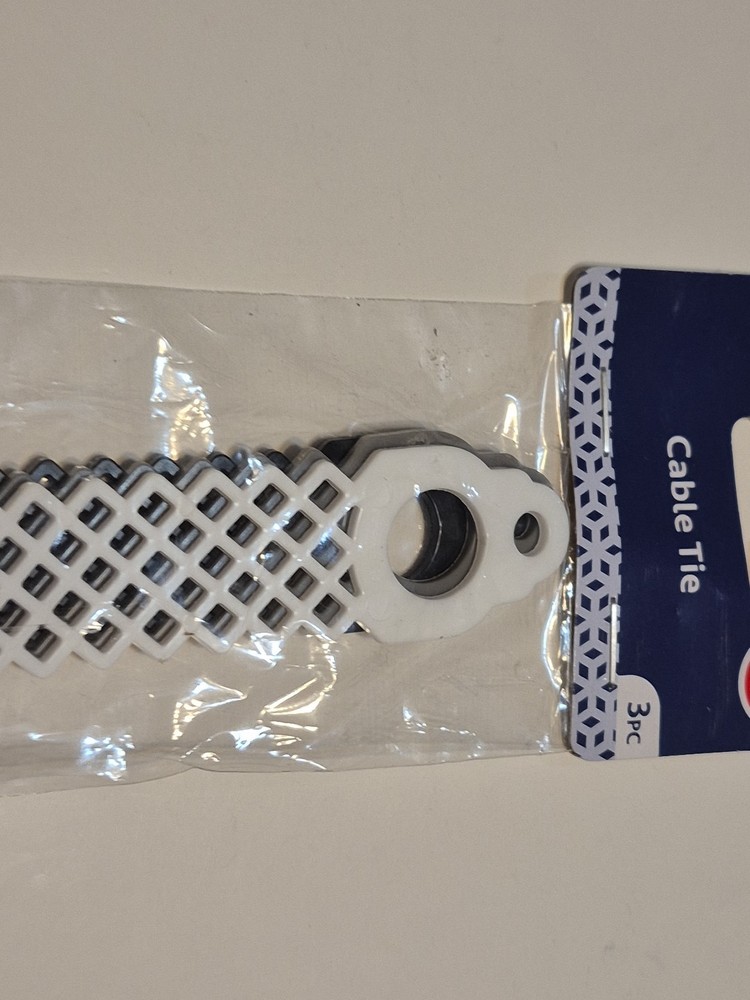 Cable Tie 3pc White Black Grey E-circuit