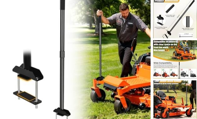 Mower Mount Assist Handle, Adjustable Grab Bar Zero Turn Mower Accessories,