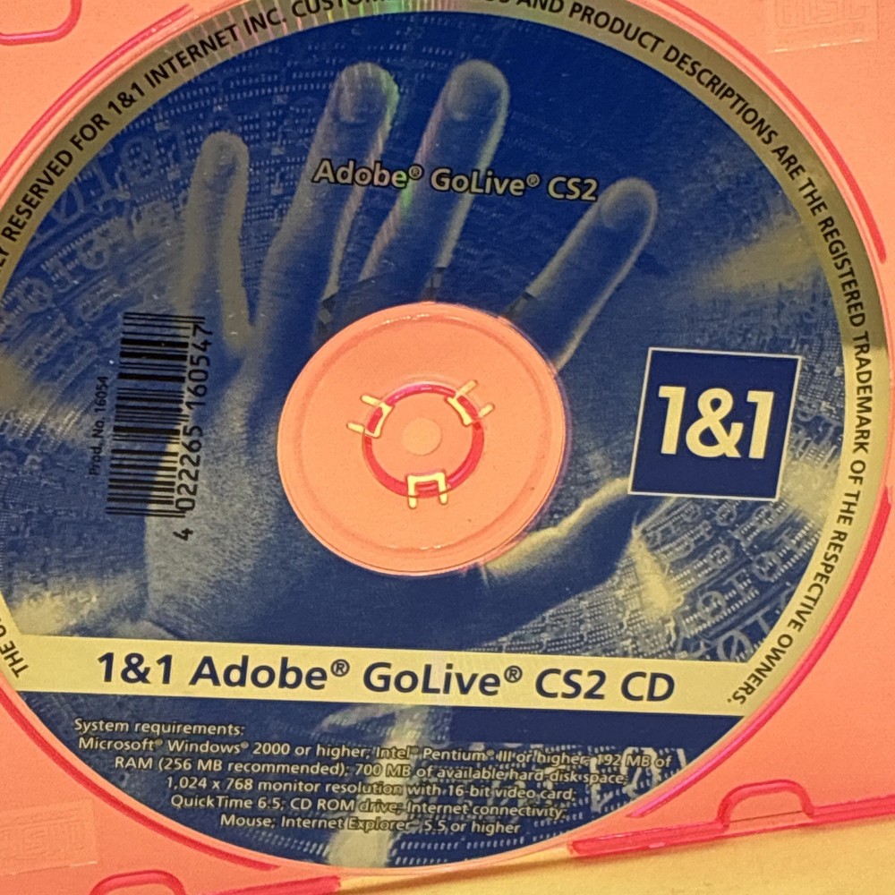 Adobe GoLive CS2 1 & 1 Adobe GoLive CS2 CD 2000