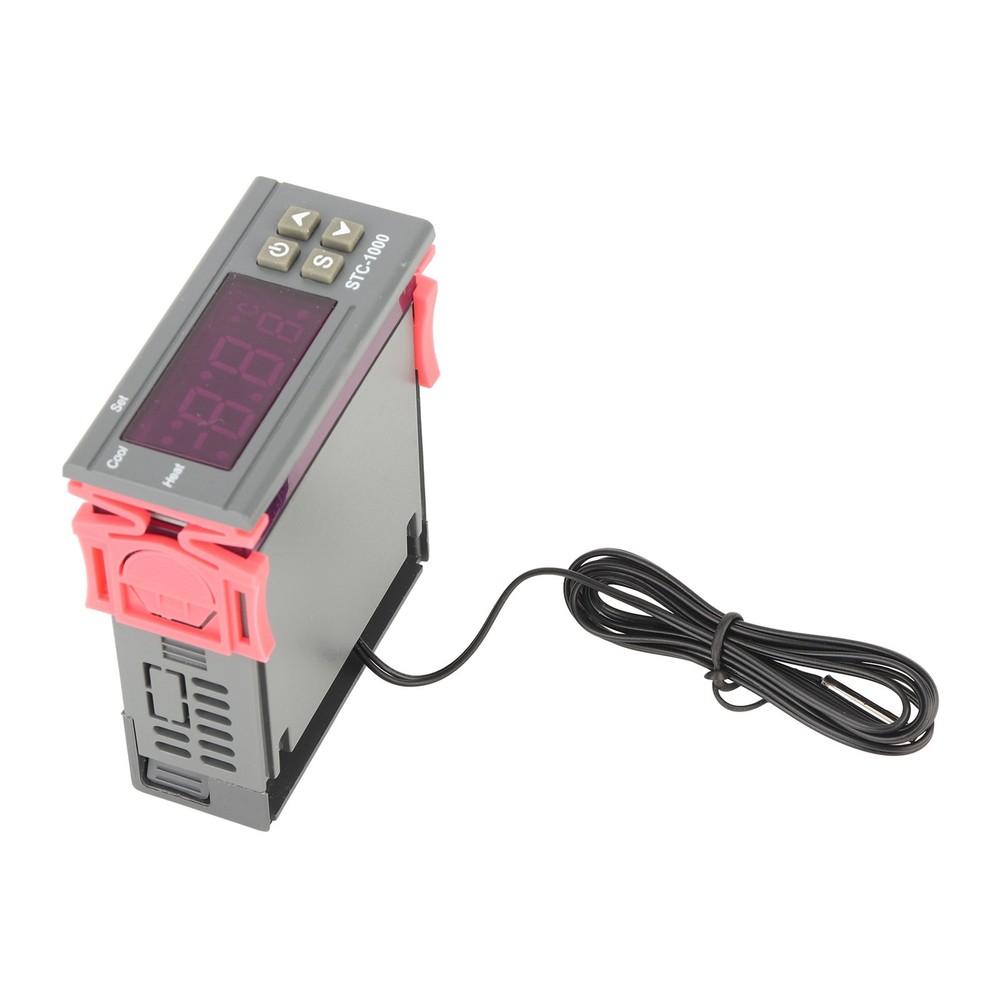Digital Temperature Controller With Sensor STC-1000 Accurate Cooling And Hea