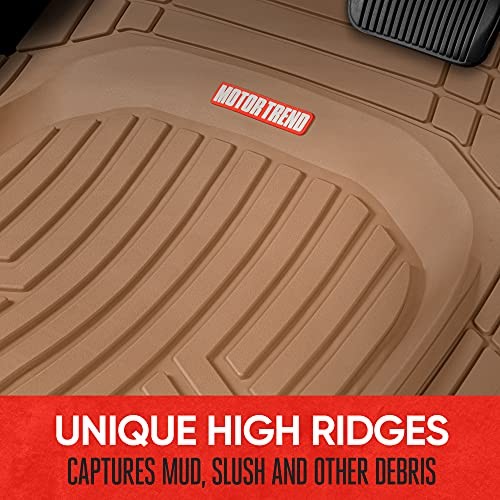 Premium FlexTough Plus All-Protection DeepDish Front & Rear Mats with Beige